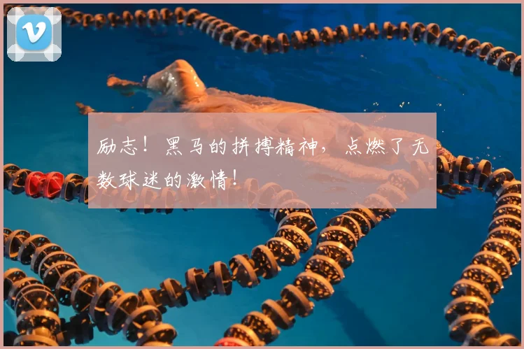 励志!黑马的拼搏精神,点燃了无数球迷的激情!