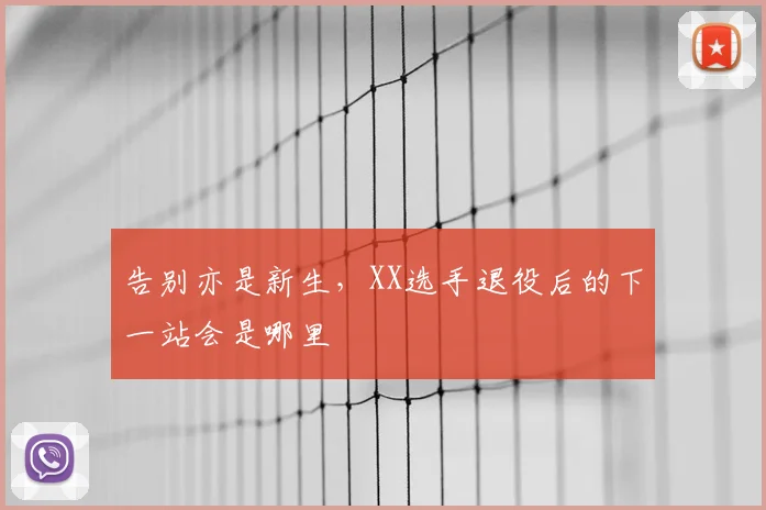 告别亦是新生,XX选手退役后的下一站会是哪里